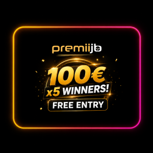100€x5 Winners! FREE ENTRY